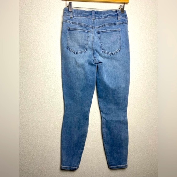 Spanx Ankle Skinny Pull On Jeans In Light Vintage Wash - Size Small Petite - New - Picture 8 of 12